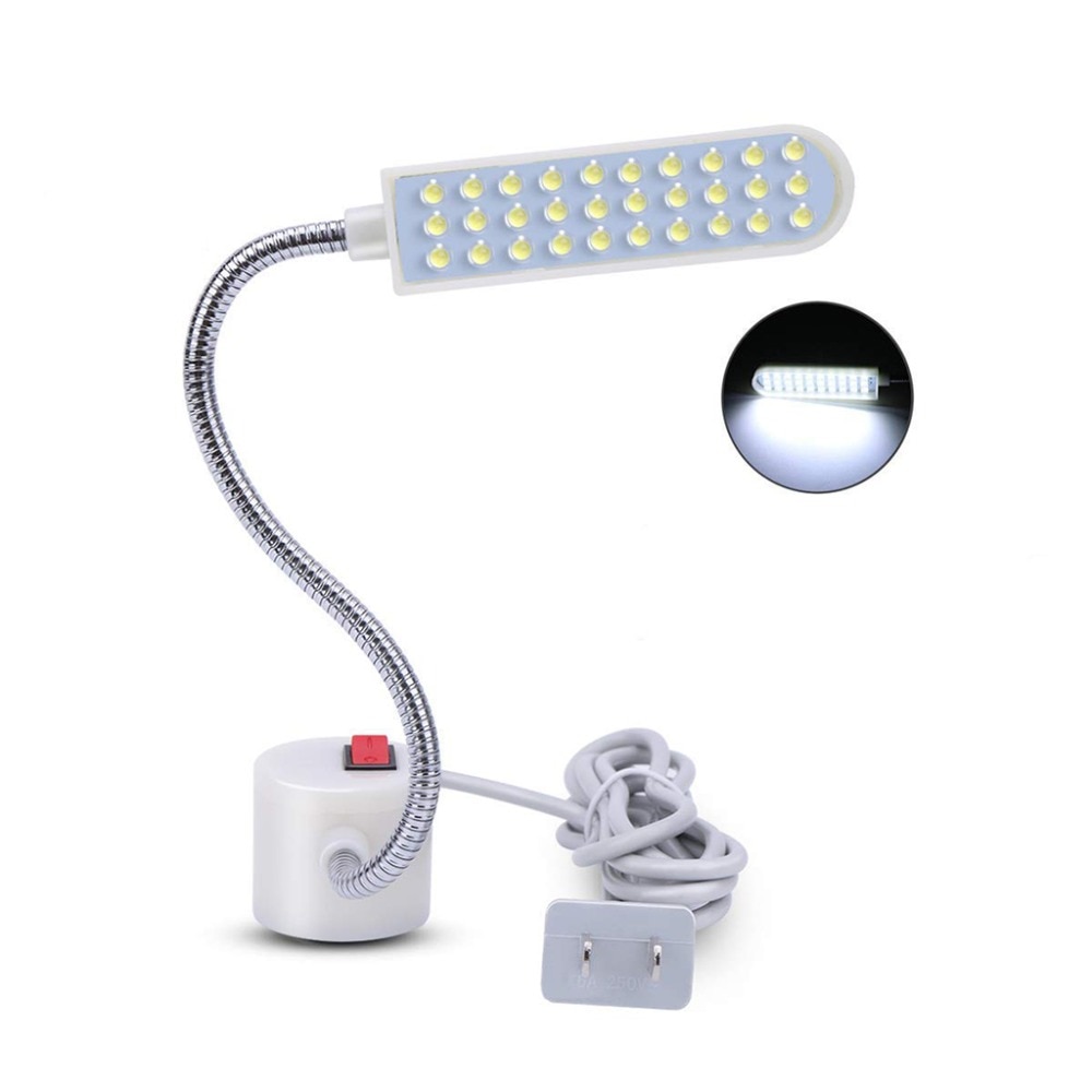 30 LED Máy may quần áo siêu sáng Ánh sáng Đèn làm việc linh hoạt đa chức năng Ánh sáng đèn cho máy tiện bàn làm việc