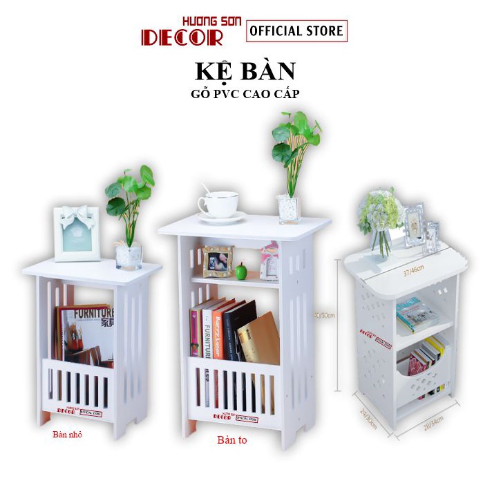 Kệ đầu giường bàn trà mini gỗ PVC cao cấp phù hợi mọi không gian trong nhà ngoài trời KB