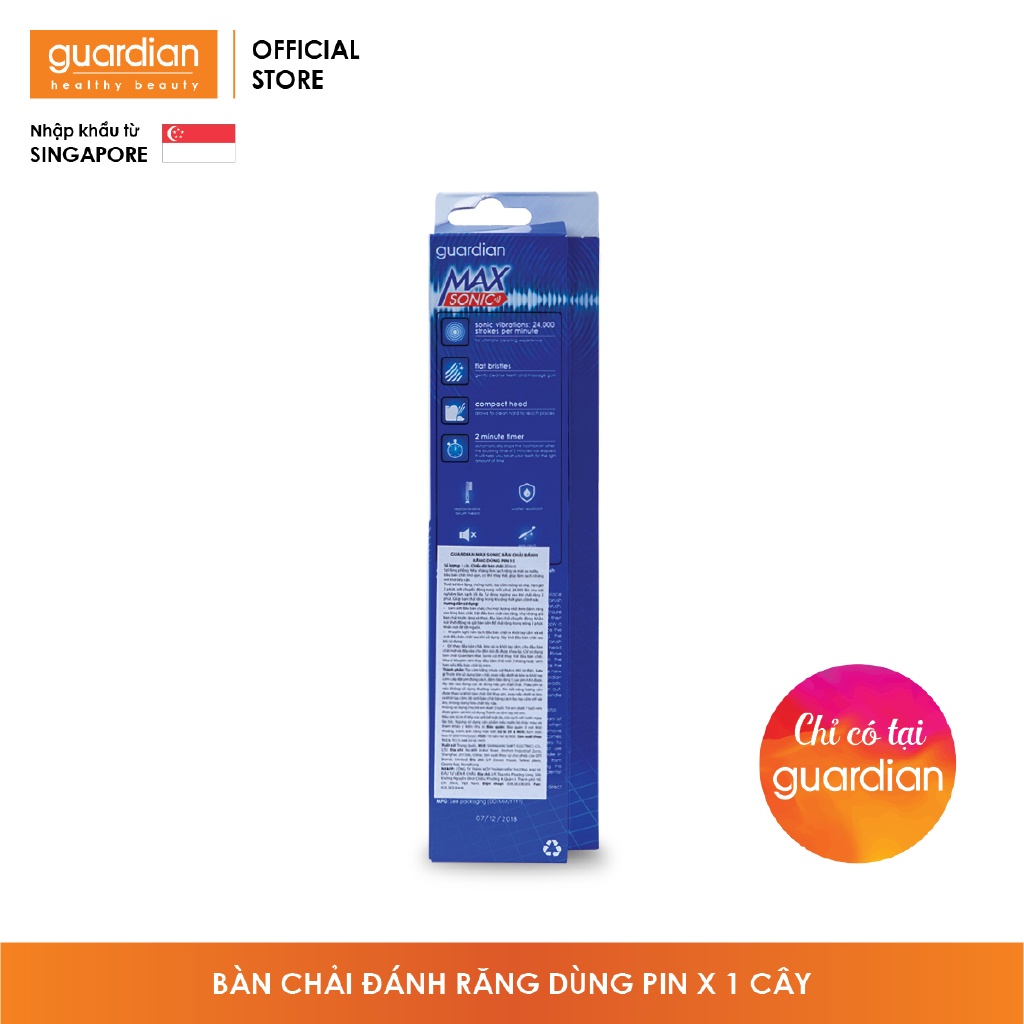 Bàn chải đánh răng dùng pin Guardian