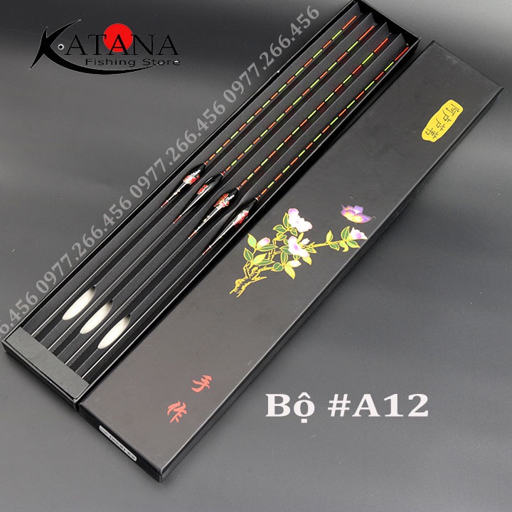 Phao nano câu đài, câu tay, câu đơn..hộp 4 quả cao cấp