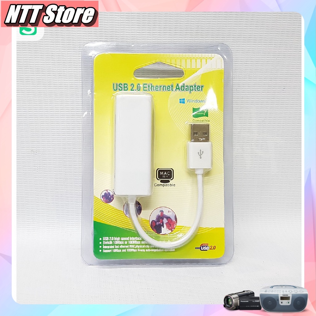 Dây chuyển đổi từ USB sang cổng mạng Lan mới 100% - NTT Shop