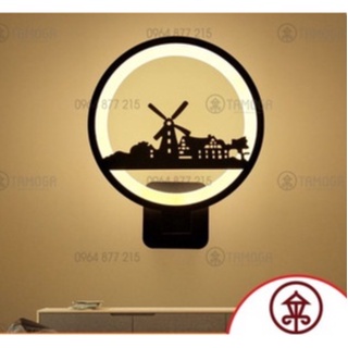 Đèn Led cối xay gió gắn tường trang trí phòng ngủ cầu thang DGT 0405