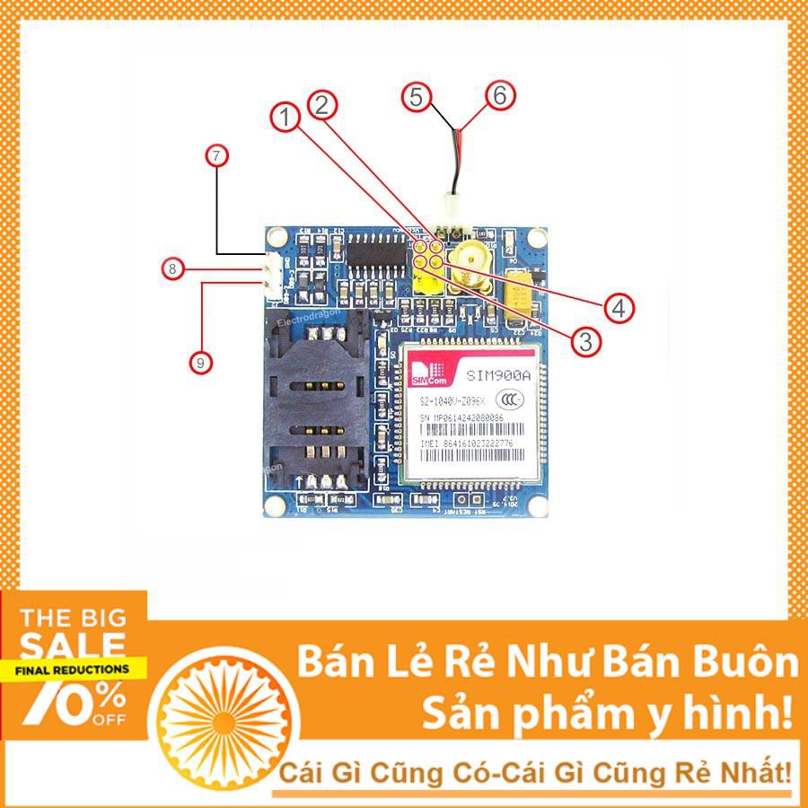 Mạch Điện Tử Module SIM900A