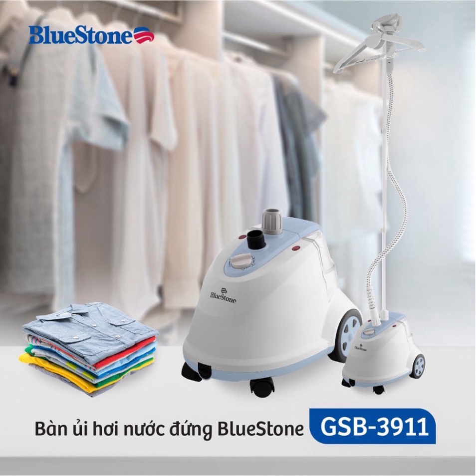 Bàn Ủi Hơi Nước Đứng BlueStone GSB-3911 - Hàng chính hãng - Bảo hành 24 tháng (Bao bì không được đẹp)
