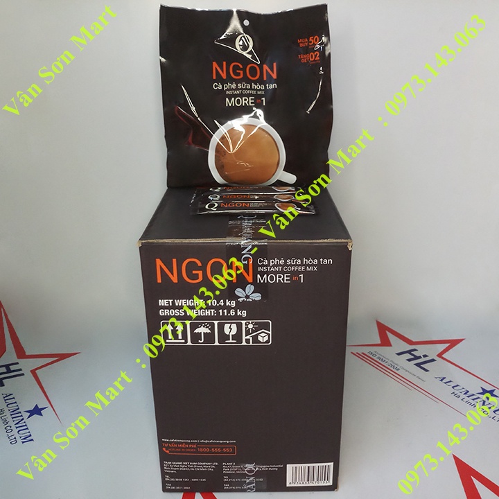 Cà phê sữa Ngon Trần Quang bịch lớn 1.04Kg (52 gói dài * 20g)