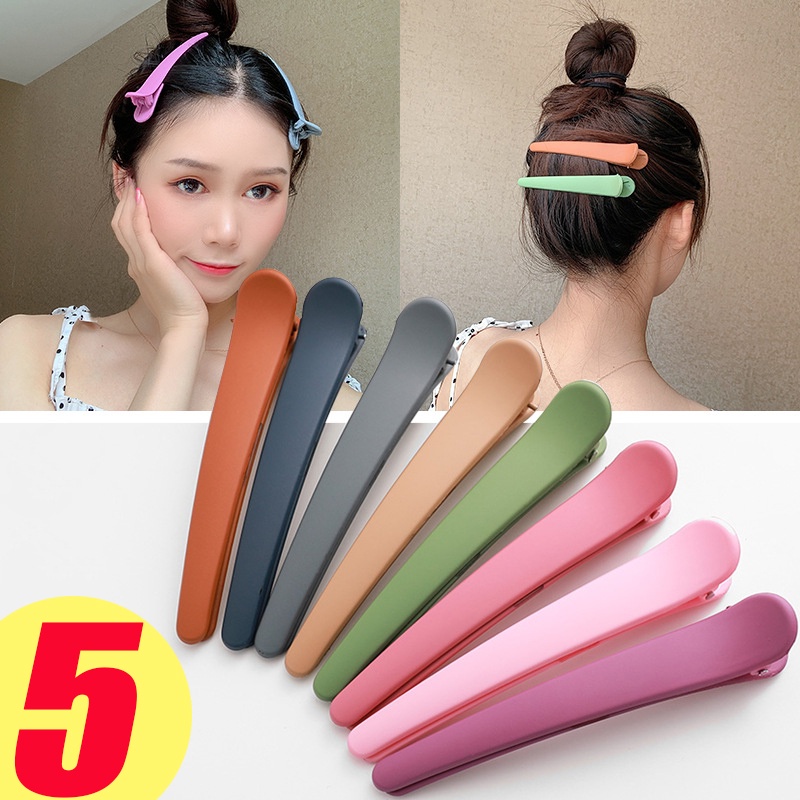 Set 5 Kẹp tóc hỗ trợ rửa mặt Cỡ Lớn Đa Năng Tiện Dụng