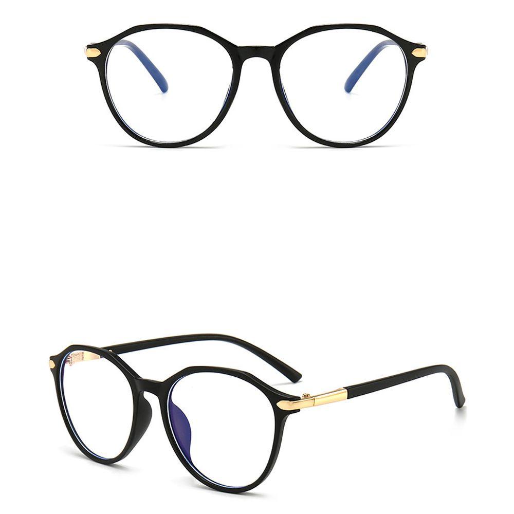 Kính Chống Ánh Sáng Xanh Tròng Đa Giác Bảo Vệ Mắt Dành Cho Nam Nữ