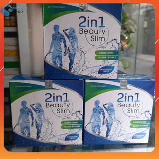 VIÊN SỦI BEAUTY SLIM 2 IN 1 - Giảm Cân An Toàn Hiệu Quả Cho Dáng Đẹp Mình Dây Eo Thon - CHÍNH HÃNG HỘP 28 VIÊN SỦI