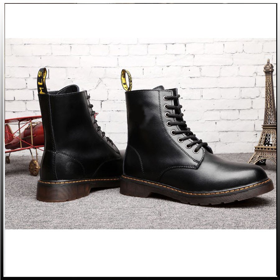 Giày Boots Martens nam SN11 cao cổ da bò đế cao cá tính năng động trẻ trung