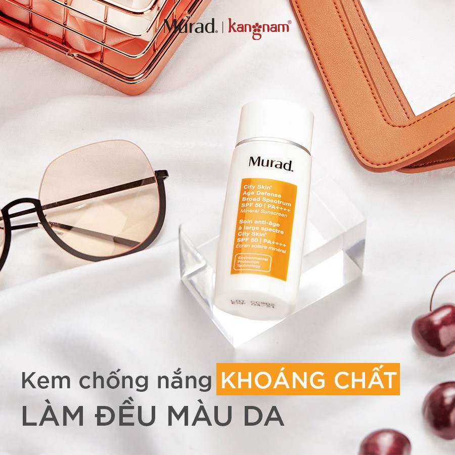 [Mã FMCGM100 - 10% đơn 500K] Kem chống nắng khoáng chất Murad City Skin Age Defense Broad SpectrumSPF 50 PA++++ 50ml