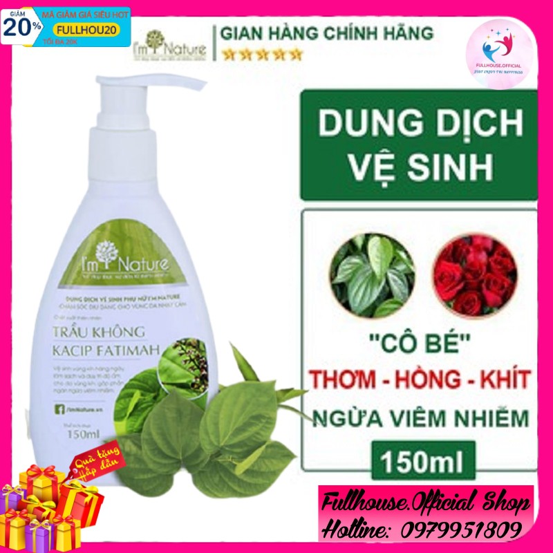 ( HOT )Dung Dịch Vệ Sinh Phụ Nữ Trầu Không I'm Nature 150ml