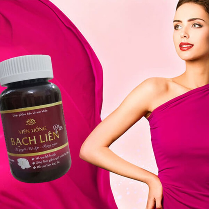Viên uống Bạch Liên Plus  điều hòa nội tiết tố, chống lão hóa da | BigBuy360 - bigbuy360.vn