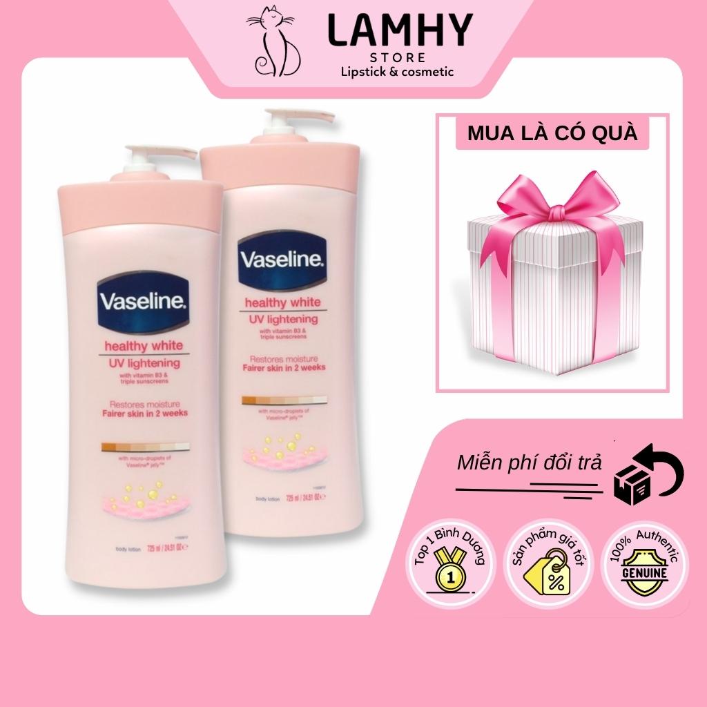 Sữa dưỡng thể trắng da Vaseline Healthy White UV Lightening Body Lotion 725ml