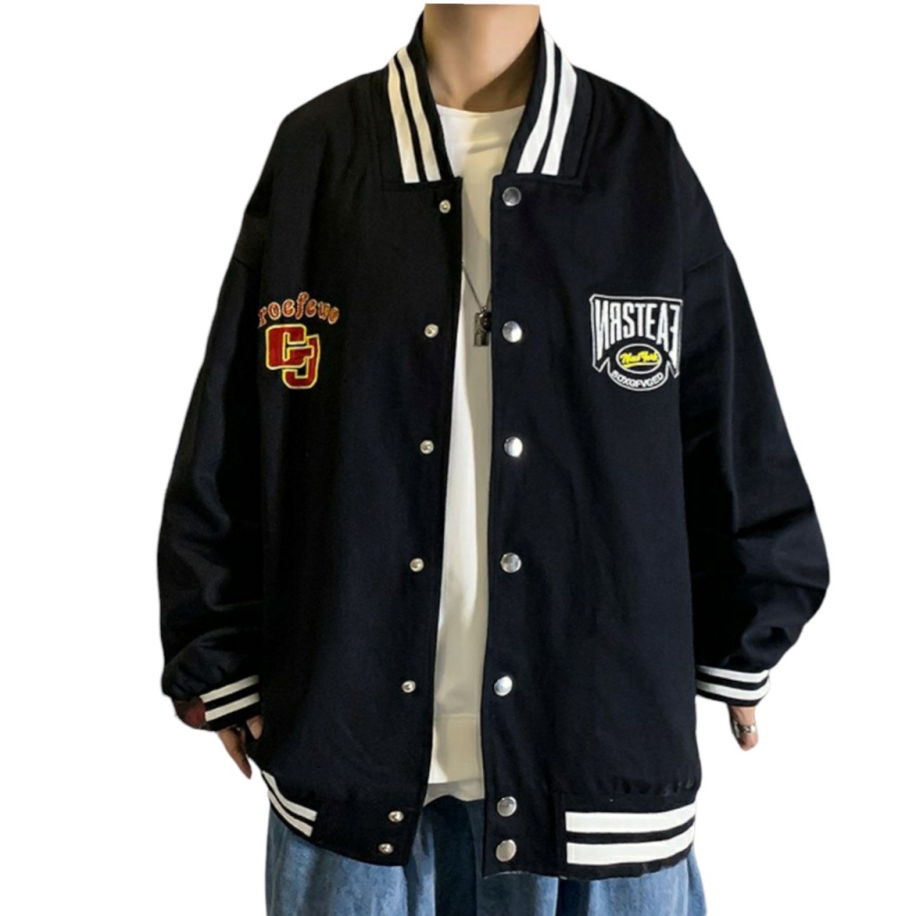 ÁO KHOÁC BOMBER UNISEX FORM RỘNG NAM NỮ CAO CẤP HOTNEW