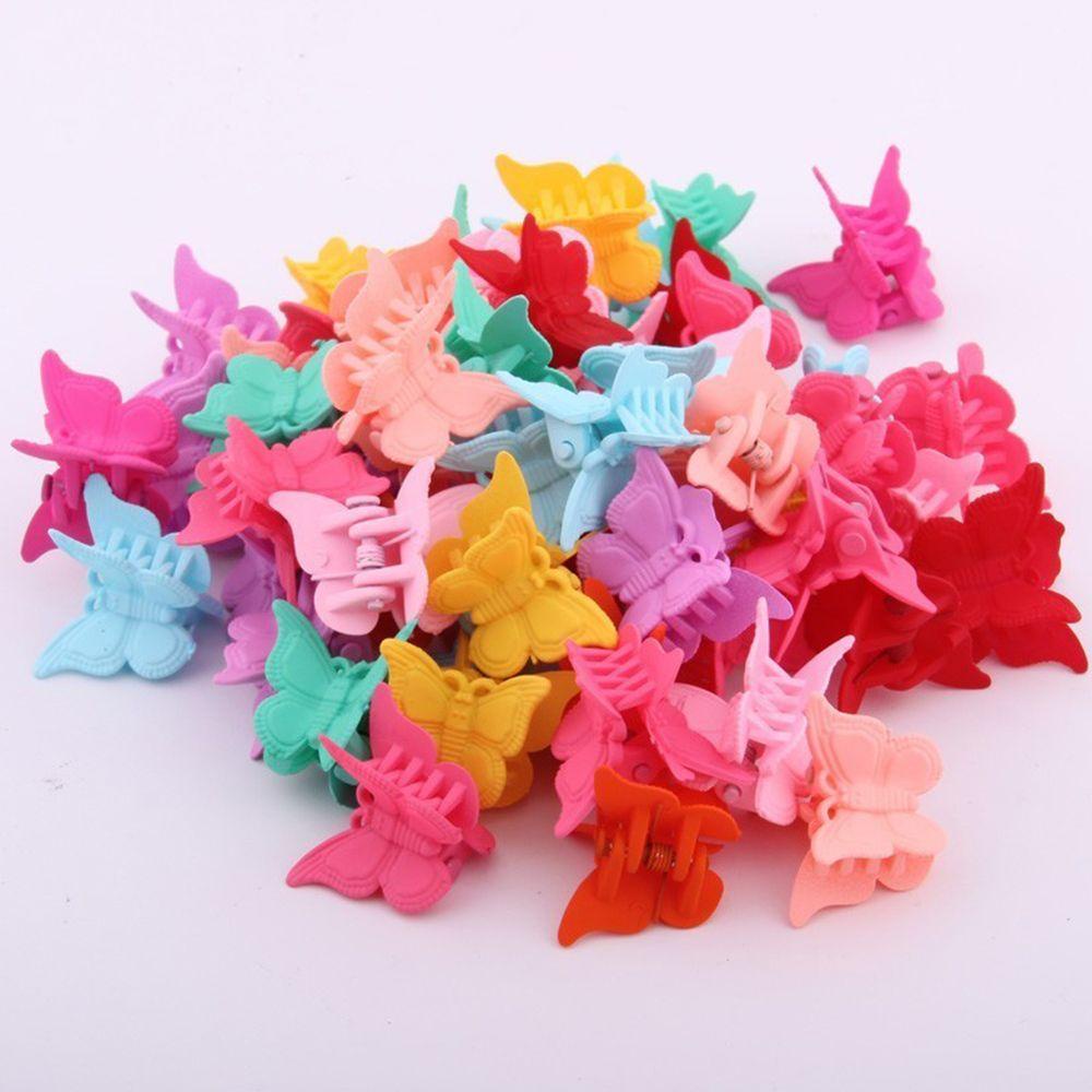 BORAG Set 20 / 50 / 100 Kẹp Tóc Bướm Nhiều Màu Sắc Cho Bé Gái