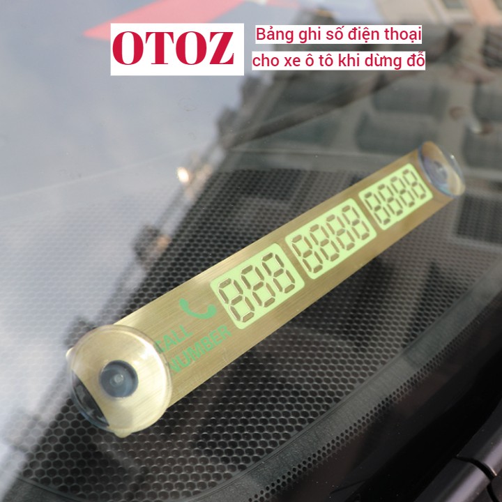 Bảng ghi số điện thoại OTOZ cho xe ô tô khi dừng đỗ