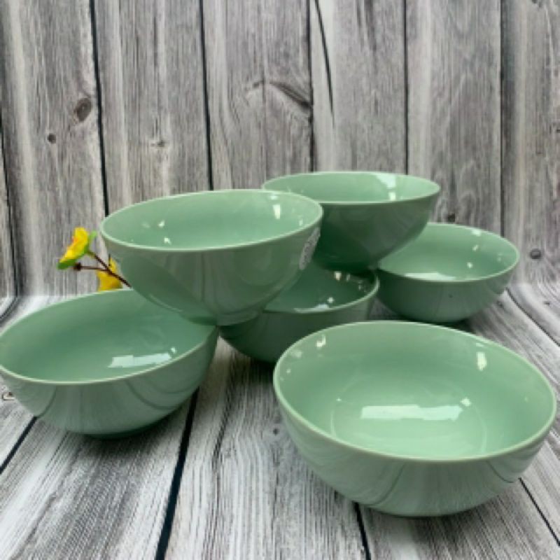 Bộ 6 Chén Sứ Cao Cấp Màu Pastel