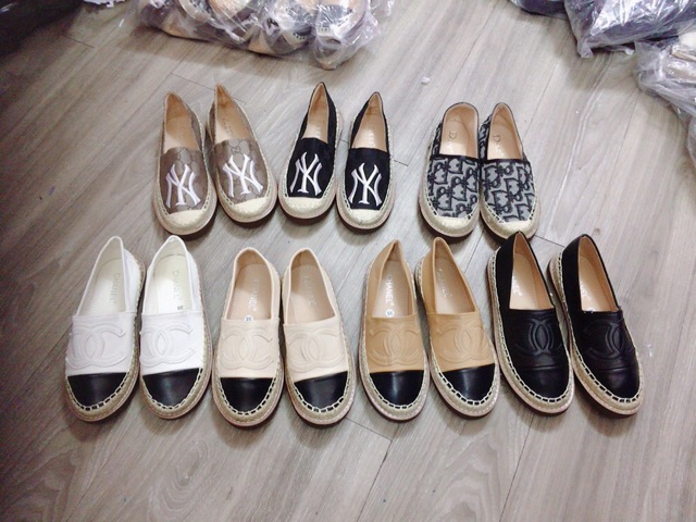 giày lười slip on da đế cói | BigBuy360 - bigbuy360.vn