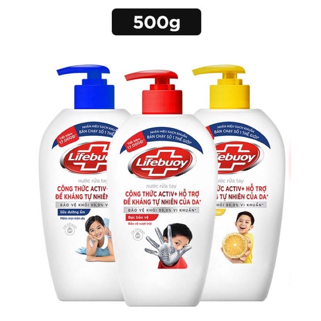 NƯỚC RỬA TAY LIFEBUOY BẢO VỆ VƯỢT TRỘI 500G