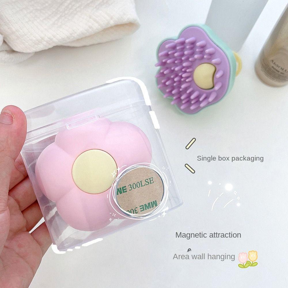 OCEANMAP Lược Đệm Khí Mát Xa Da Đầu Họa Tiết Hoa Dễ Thương Dùng Cho SPA