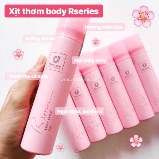 [Auth] Xịt thơm body Rseries Thái Lan