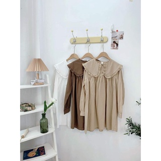 đầm babydoll cổ bèo