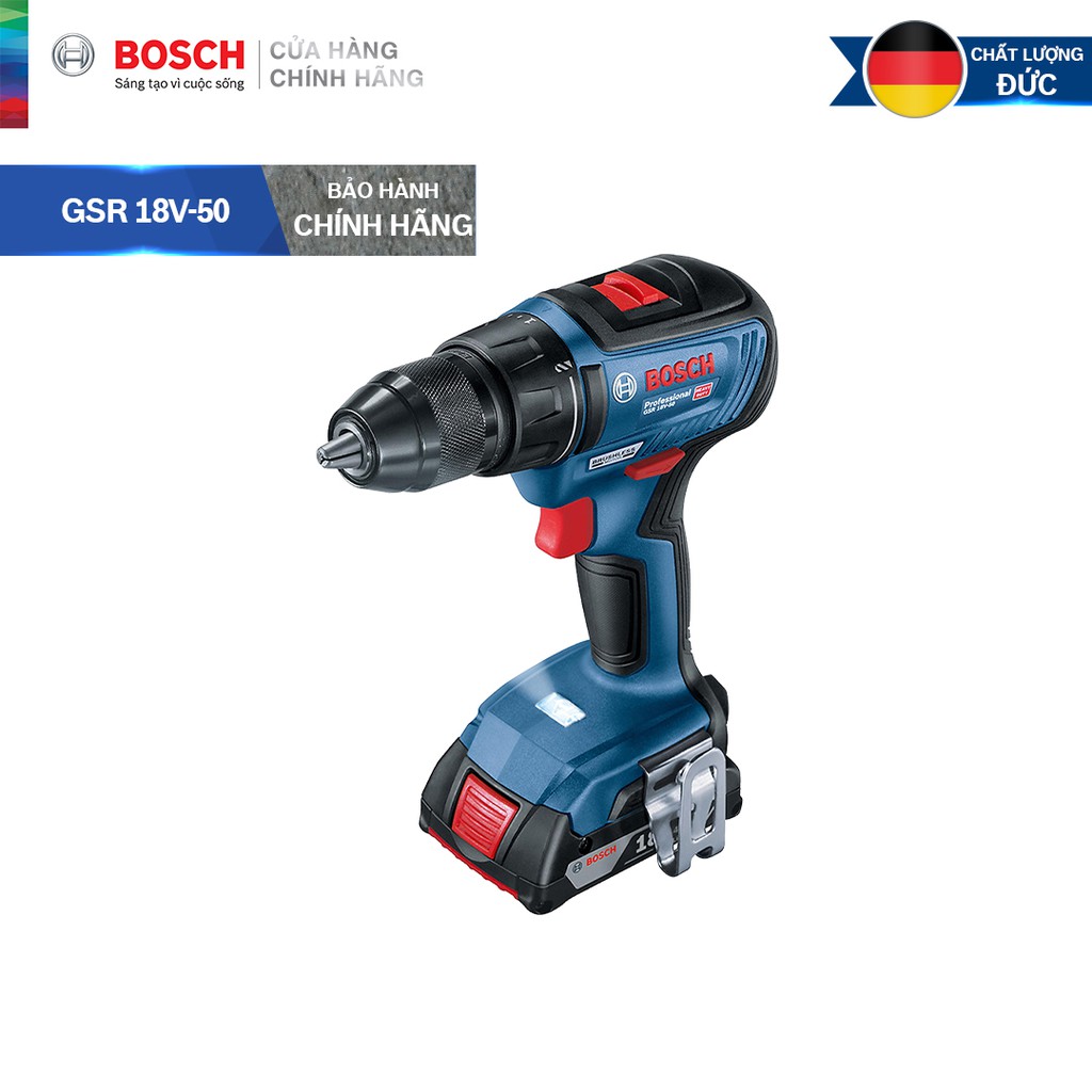 Máy khoan vặn vít dùng pin Bosch GSR 18V-50