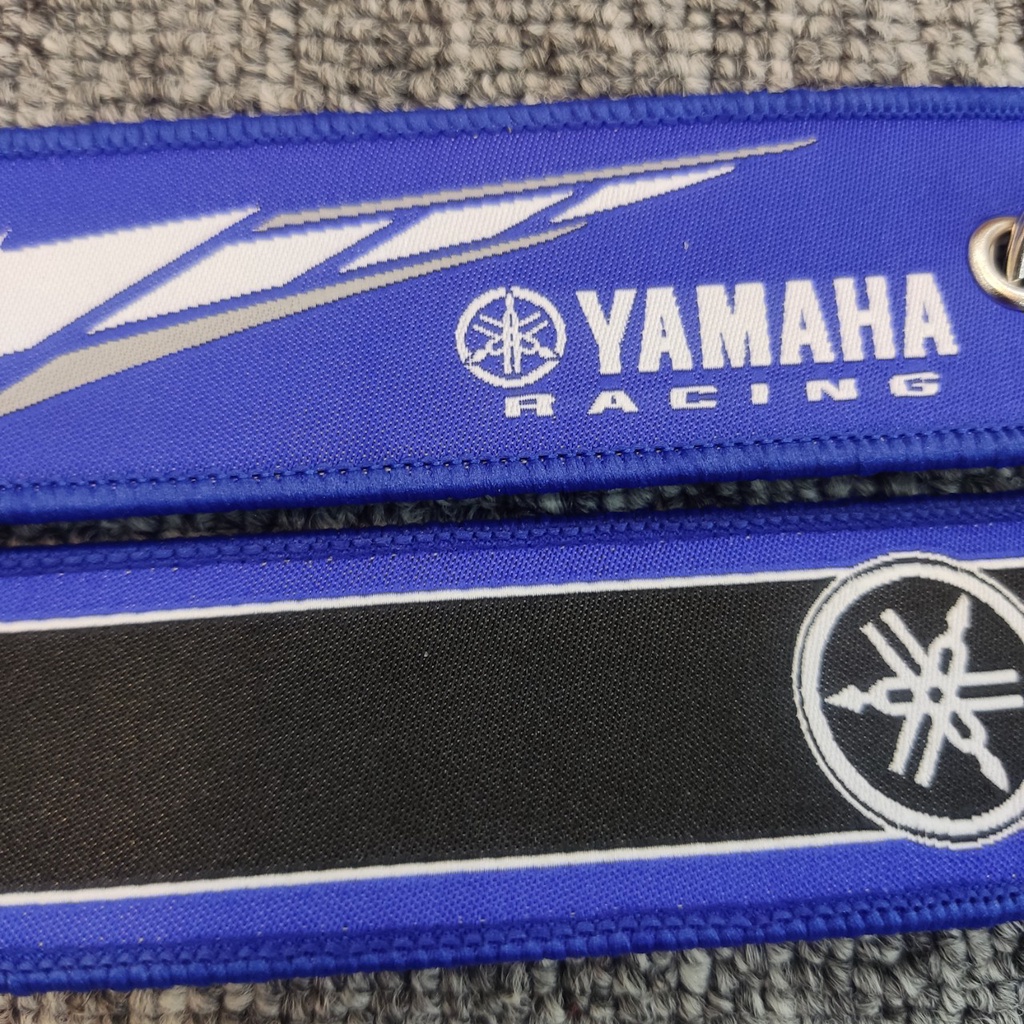 Móc chìa khóa vải thêu hình Yamaha 13x3cm giá rẻ