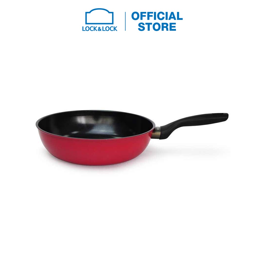 [Mã ELLOCKWL4 giảm 10% đơn 500K] Chảo Prima Lock&amp;Lock Fry Pan 28cm - màu đỏ LCA5283R