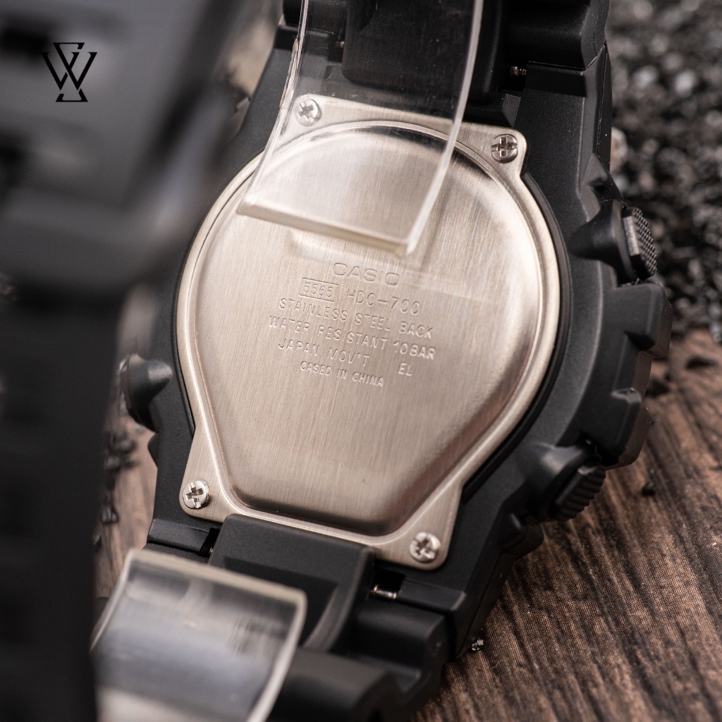 Đồng Hồ Điện Tử Nam Casio WATCHSTORE HDC-700-9AVDF Thiết Kế Kính Nhựa 48.7mm, Độ Chịu Nước 10ATM, Vỏ Nhựa Cao Cấp