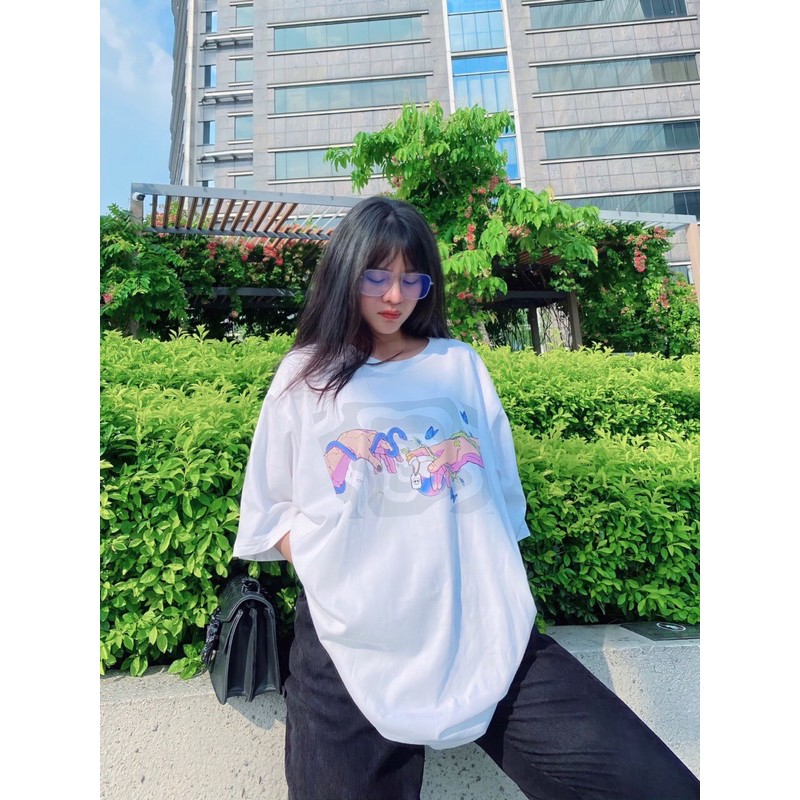 Áo thun Oversize 100% Cotton Receiver Trắng POISONPOTION Local Brand