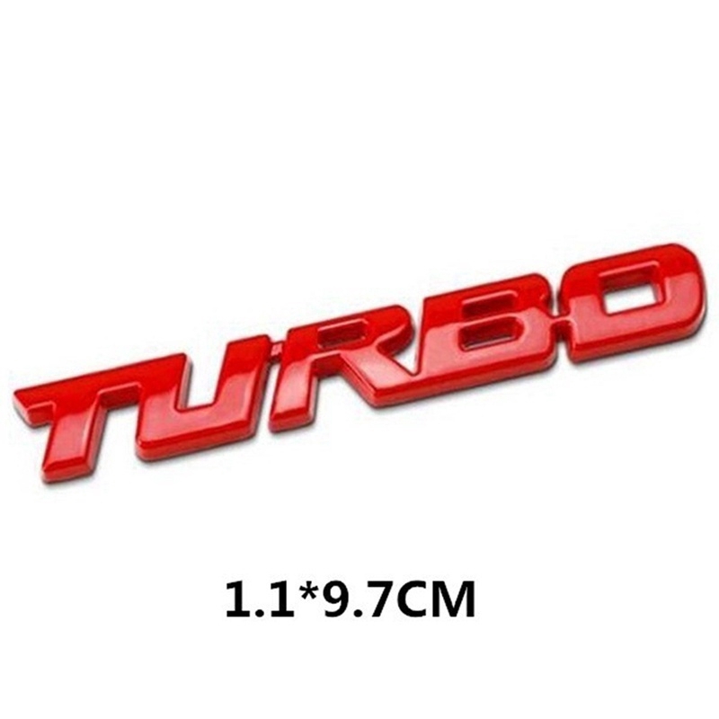 Sticker Kim Loại Chữ Somebody To You Turbo 3d Trang Trí Xe Hơi / Xe Máy