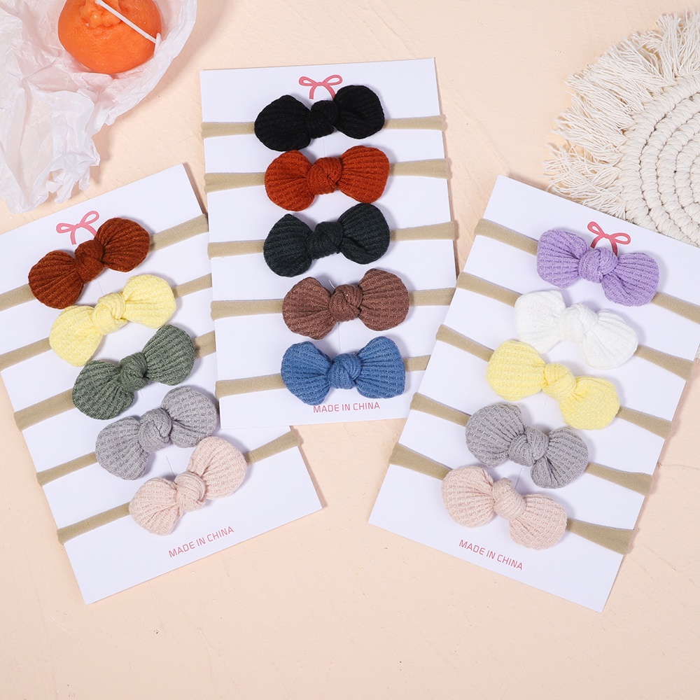 Set 5 băng đô đội đầu KIDSBOWS đính nơ xinh xắn thời trang cho bé gái