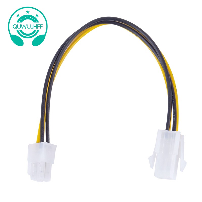 Dây Cáp Nối Dài 20cm / 8inch 12v 4 Pin Male Sang 4 Pin P4 Female Cpu