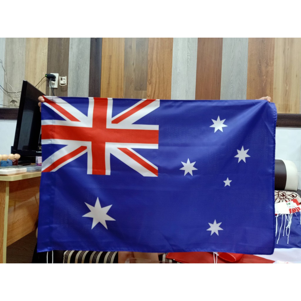 Cờ Úc, cờ quốc kỳ Ustralia in kỹ thuật số chất lượng cao - Kích thước 60 x 90cm