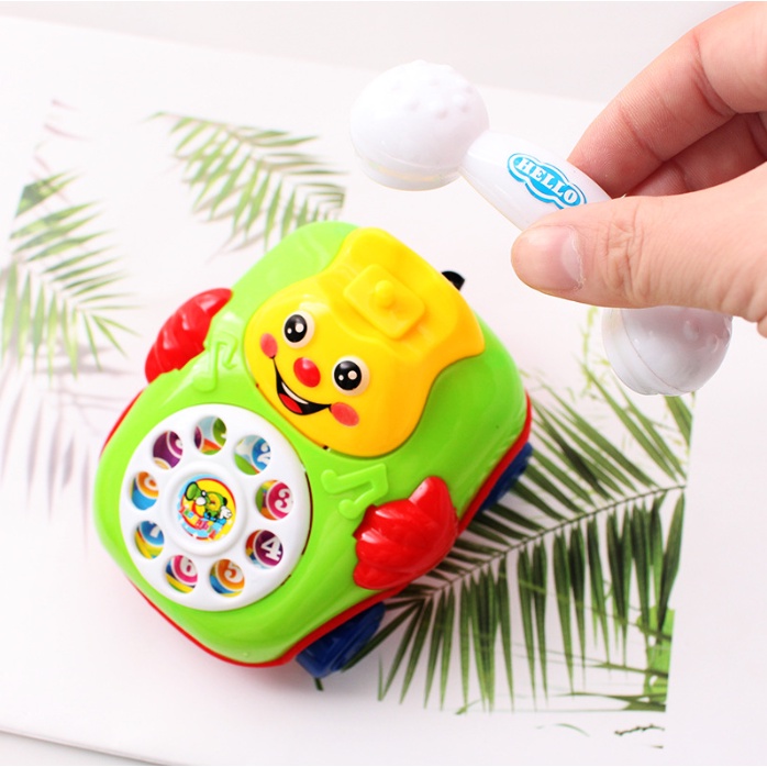 Điện thoại ô tô đồ chơi dây cót cho bé