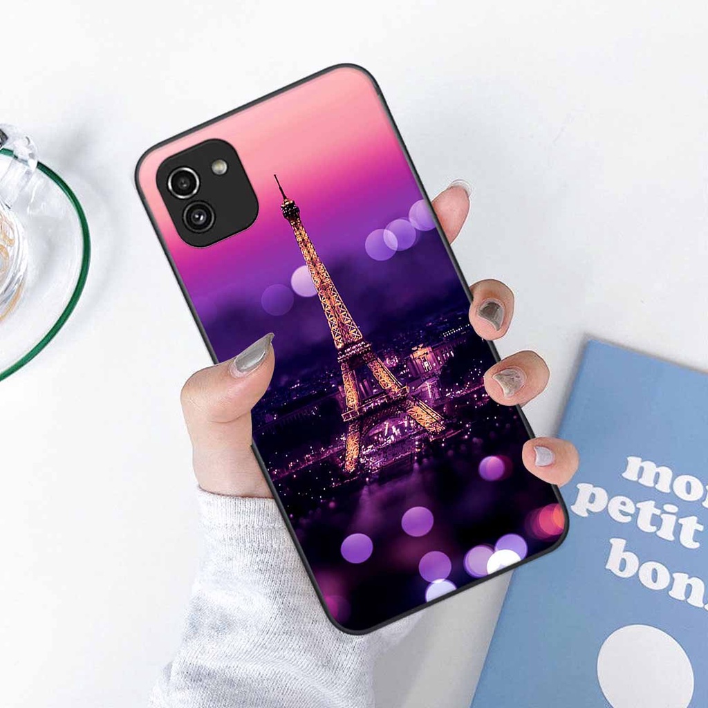 Ốp Samsung A03 in hình hoa siêu đẹp