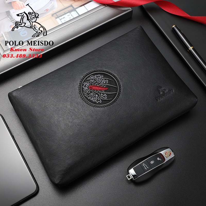 Ví Cần Tay Nam Clutch Nam Cao Cấp POLO MEISDO Sang Trọng Đẳng Cấp PL02
