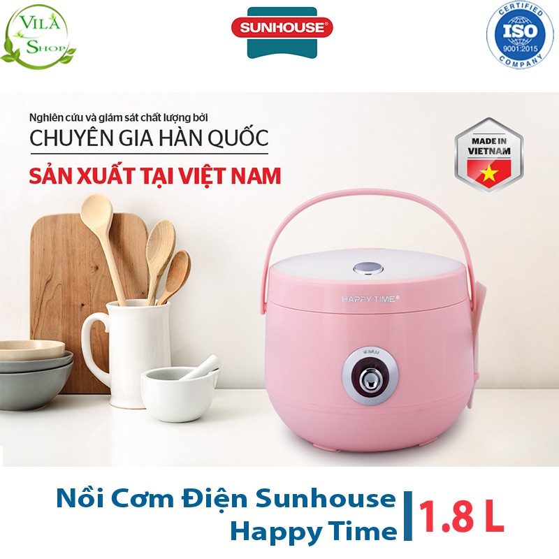 Nồi Cơm Điện, Nồi Cơm Đa Năng Happy Time HTD8521 - 1.8L, Nồi Cơm Điện Xuất Xứ Tại Việt Nam, Người Việt Tin Yêu Hàng Việt