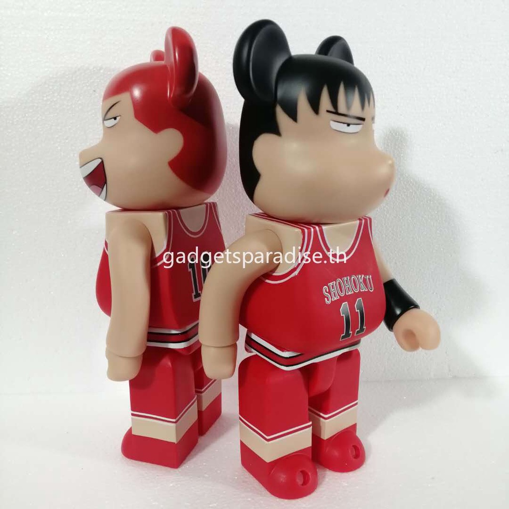 Mô Hình Nhân Vật Hanamichi Sakuragi Rukawa Kaede Bearbrick Phim SLAM DUNK 400% 28cm