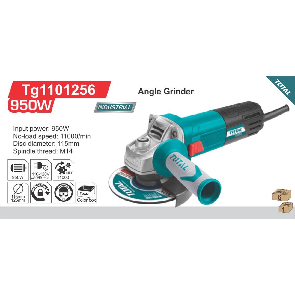 125mm Máy mài góc cầm tay 950W TOTAL TG1101256