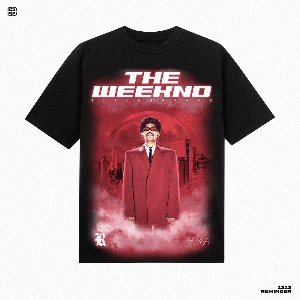Áo Thun " THE WEEKEND " Đen 100% Cotton REMINDER Brand chính hãng