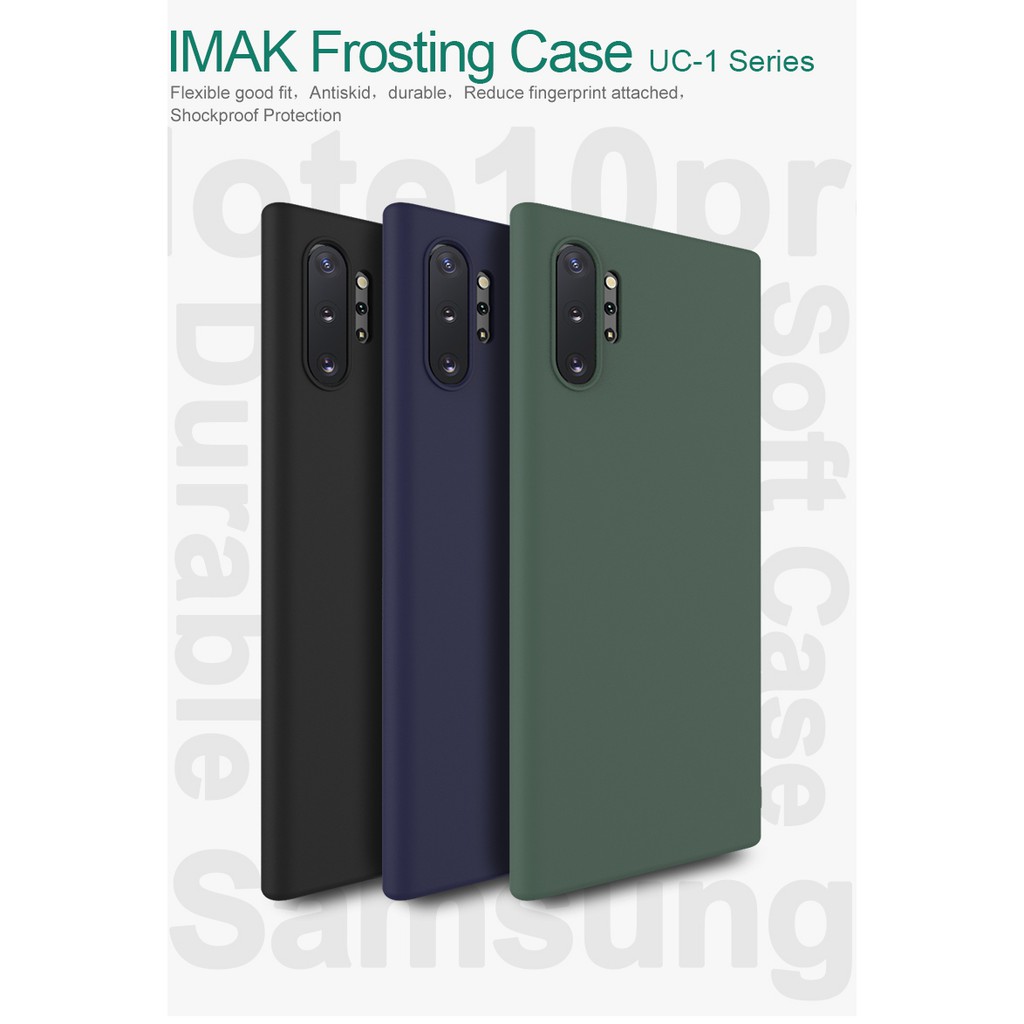 Ốp silicone TPU mềm siêu mỏng bề mặt nhám cho Samsung Galaxy Note 10/Note10 Plus