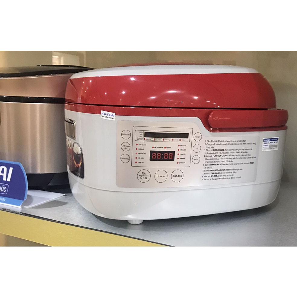 Nồi cơm điện cao tần HYUNDAI HDE 2202R/W dung tích 1.5L - Công nghệ IH- Cảm ứng điện từ. Chính hãng Bảo hành 12 tháng.