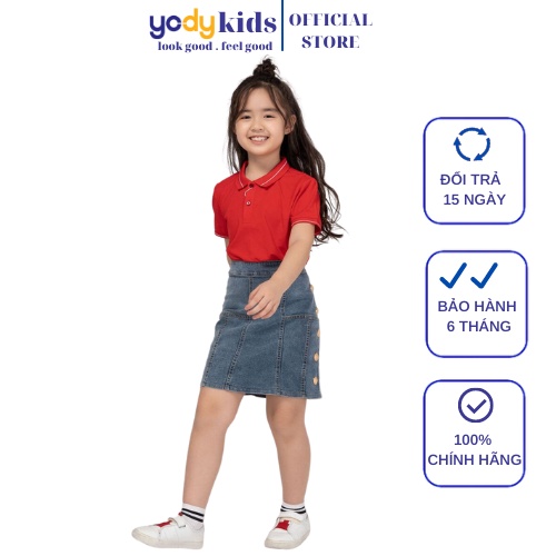 Áo POLO phông trẻ em YODY chất Pima mềm mịn thoáng khí kiểu dáng năng động KID3261