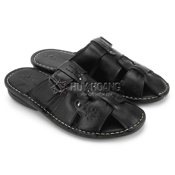 Dép rọ nam cao cấp màu đen PH7729