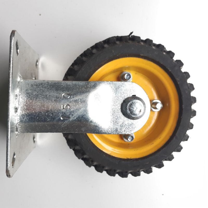 Bộ 4 bánh xe đẩy hàng đường kính 16cm gồm 2 trục xoay và 2 trục cố định