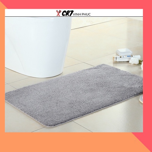 Thảm chùi chân phòng khách siêu thấm chống trơn trượt cao cấp 40x60cm 88259 SHOP CR7