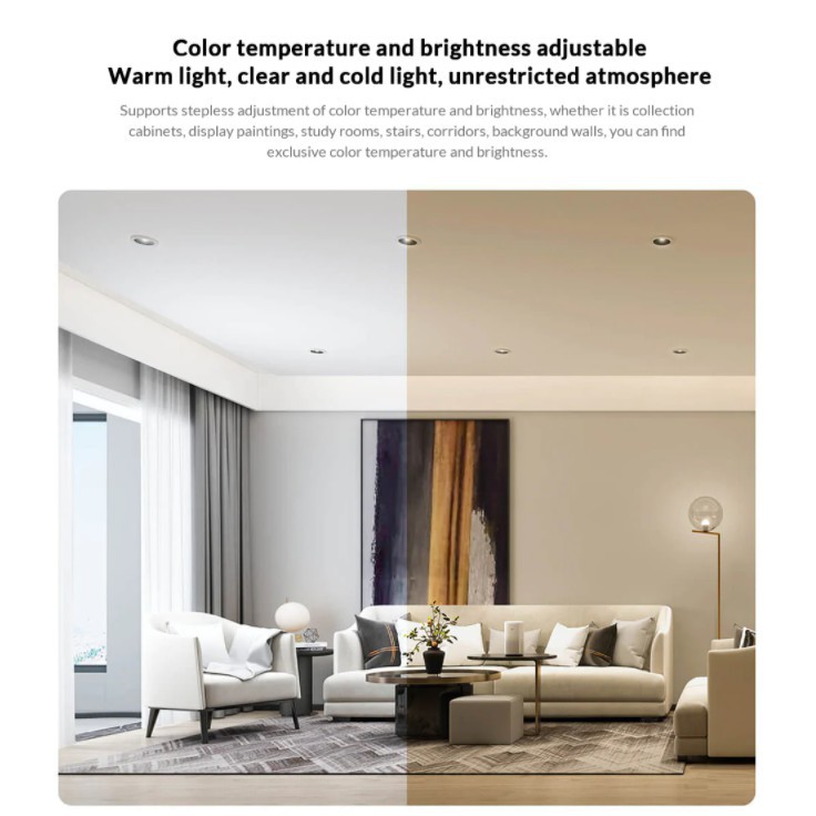 [Bảo hành 12th] Đèn LED Downlight /Spotlight Âm Trần Thông Minh Xiaomi Yeelight M2, Hỗ trợ Apple Homekit - Bản Quốc Tế