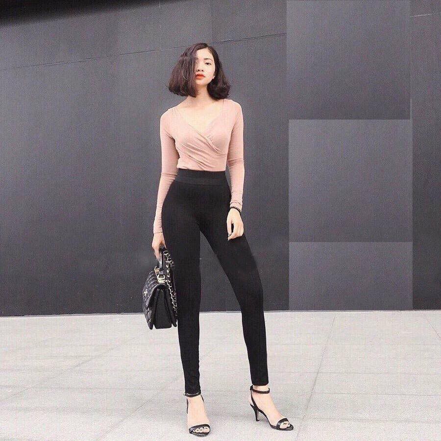 Quần legging  cạp cao Chun Hông | BigBuy360 - bigbuy360.vn